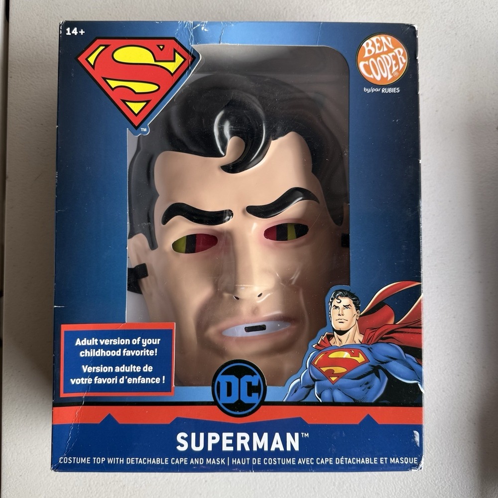 Ben Cooper REPRO Retro-Style Adult Classic Superman Costume Kit #2358